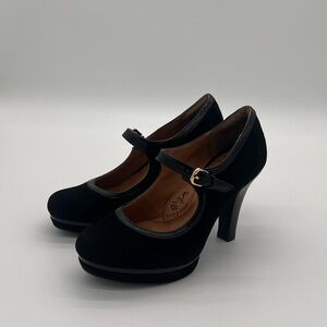 söfft cute mary jane style black platform shoe